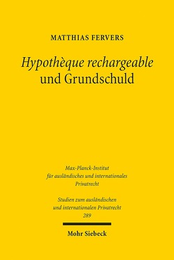 Hypothèque rechargeable und Grundschuld von Fervers,  Matthias