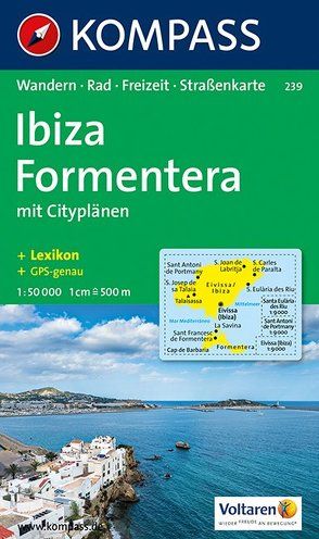 KOMPASS Wanderkarte 239 Ibiza, Formentera 1:50.000 von KOMPASS-Karten GmbH