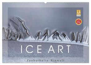 ICE ART – Zauberhafte Eiswelt (Wandkalender 2024 DIN A2 quer), CALVENDO Monatskalender von Pechmann,  Reiner