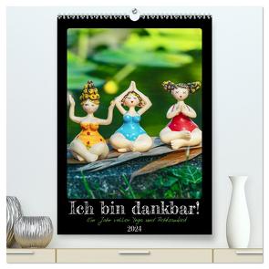 Ich bin dankbar – ein Jahr voller Yoga und Achtsamkeit – Yoga Kalender (hochwertiger Premium Wandkalender 2024 DIN A2 hoch), Kunstdruck in Hochglanz von MD-Publishing,  MD-Publishing