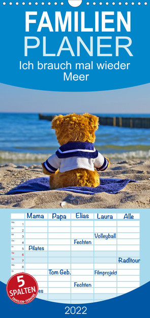 Familienplaner Ich brauch mal wieder Meer (Wandkalender 2022 , 21 cm x 45 cm, hoch) von Michalzik,  Paul