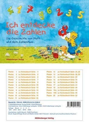 Ich entdecke die Zahlen – Die Geschichte von Matti und dem Zahlenfluss, Poster von Hitzler,  Wilhelm