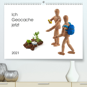 Ich Geocache jetzt (Premium, hochwertiger DIN A2 Wandkalender 2021, Kunstdruck in Hochglanz) von Waurick,  Kerstin