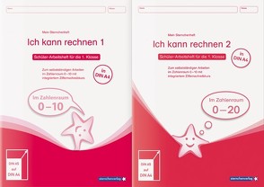 Ich kann rechnen 1 und 2 – Ausgabe in A4 – Schülerarbeitshefte für die 1. Klasse von Langhans,  Katrin