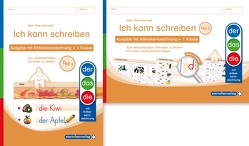 Ich kann schreiben Teil 1 und 2 im Set – Ausgabe mit Artikelkennzeichnung (DaZ) – Schülerarbeitshefte für die 1. Klasse von Langhans,  Katrin