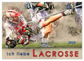 Ich liebe Lacrosse (Wandkalender 2024 DIN A3 quer), CALVENDO Monatskalender von Roder,  Peter