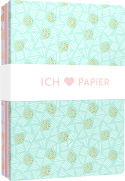 Ich liebe Papier – 3 Notizhefte DIN A5