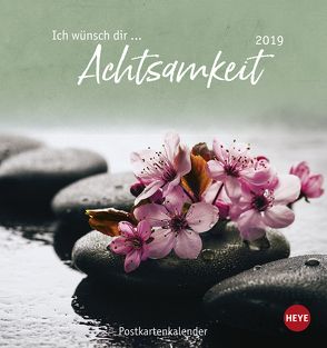 Ich wünsch dir … Achtsamkeit Postkartenkalender – Kalender 2019 von Heye