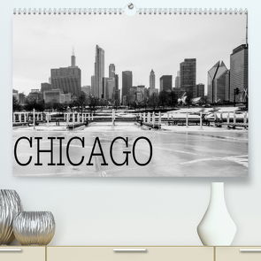 Icy Chicago (Premium, hochwertiger DIN A2 Wandkalender 2022, Kunstdruck in Hochglanz) von Stein,  David