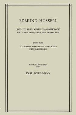 Ideen zu Einer Reinen Phänomenologie und Phänomenologischen Philosophie von Huss