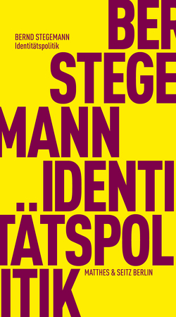 Identitätspolitik von Stegemann,  Bernd