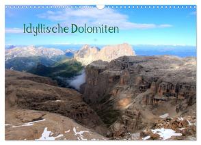 Idyllische Dolomiten (Wandkalender 2024 DIN A3 quer), CALVENDO Monatskalender von Albicker,  Gerhard