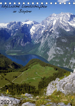 Idyllische Landschaften in Bayern (Tischkalender 2023 DIN A5 hoch) von N.,  N.