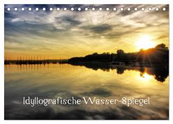 Idyllografische Wasser-Spiegel (Tischkalender 2024 DIN A5 quer), CALVENDO Monatskalender von glandarius,  Garrulus