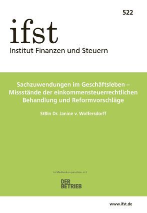 ifst-Schrift 522 von v. Wolfersdorff,  Janine