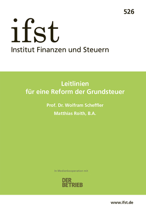 ifst-Schrift 526 von Roith,  Matthias, Scheffler,  Wolfram