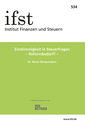 ifst-Schrift 534 von Marquardsen,  Maria