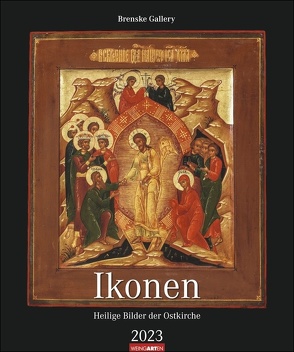 Ikonen Kalender 2023. Heilige Bilder der Ostkirche. Hochwertiger Wandkalender mit Meisterwerken der griechischen und russischen Ikonenmalerei. Großer Kunst-Kalender 2023 von Gallery,  Brenske, Weingarten