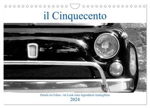 il Cinquecento – Details im Fokus – im Look eines legendären Analogfilms (Wandkalender 2024 DIN A4 quer), CALVENDO Monatskalender von Eisold,  Hanns-Peter