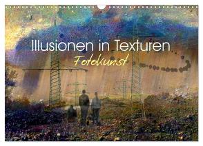 Illusionen in Texturen, Fotokunst (Wandkalender 2024 DIN A3 quer), CALVENDO Monatskalender von Philipp,  Rüdiger