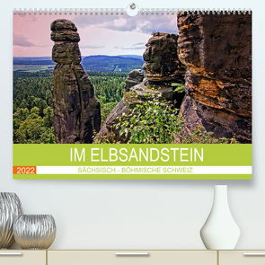 Im Elbsandstein – Sächsisch-böhmische Schweiz (Premium, hochwertiger DIN A2 Wandkalender 2022, Kunstdruck in Hochglanz) von Felix,  Holger