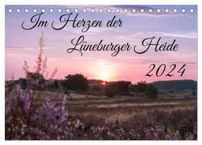 Im Herzen der Lüneburger Heide (Tischkalender 2024 DIN A5 quer), CALVENDO Monatskalender von Lorenzen-Müller,  Sandra