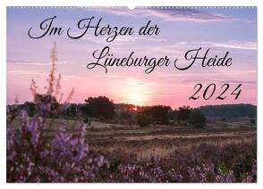 Im Herzen der Lüneburger Heide (Wandkalender 2024 DIN A2 quer), CALVENDO Monatskalender von Lorenzen-Müller,  Sandra