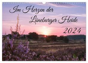 Im Herzen der Lüneburger Heide (Wandkalender 2024 DIN A3 quer), CALVENDO Monatskalender von Lorenzen-Müller,  Sandra