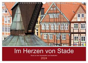 Im Herzen von Stade (Wandkalender 2024 DIN A3 quer), CALVENDO Monatskalender von Vier,  Bettina