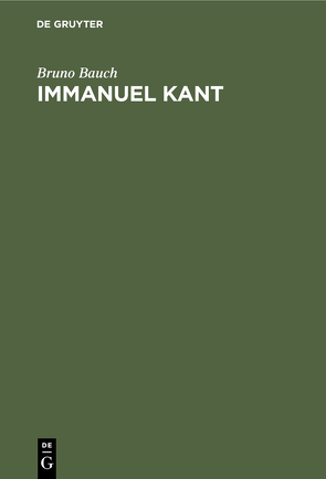 Immanuel Kant von Bauch,  Bruno