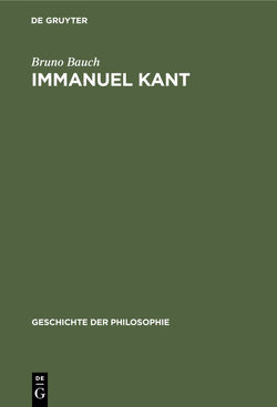 Immanuel Kant von Bauch,  Bruno