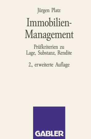 Immobilien-Management von Platz,  Jürgen