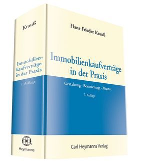 Immobilienkaufverträge in der Praxis von Krauss,  Hans-Frieder