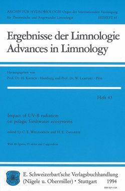 Impact of UV-B radiation on pelagic freshwater ecosystems von Williamson,  Craig E, Zagarese,  Horatio E