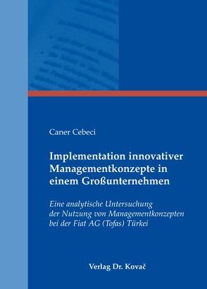 Implementation innovativer Managementkonzepte in einem Großunternehmen von Cebeci,  Caner