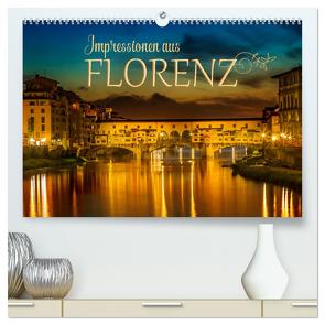 Impressionen aus FLORENZ (hochwertiger Premium Wandkalender 2024 DIN A2 quer), Kunstdruck in Hochglanz von Viola,  Melanie