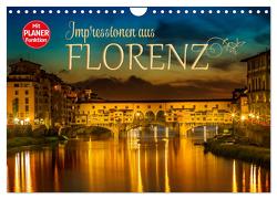 Impressionen aus FLORENZ (Wandkalender 2024 DIN A4 quer), CALVENDO Monatskalender von Viola,  Melanie