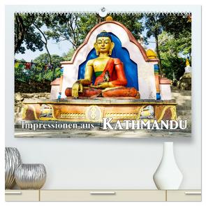 Impressionen aus Kathmandu (hochwertiger Premium Wandkalender 2024 DIN A2 quer), Kunstdruck in Hochglanz von Baumert,  Frank