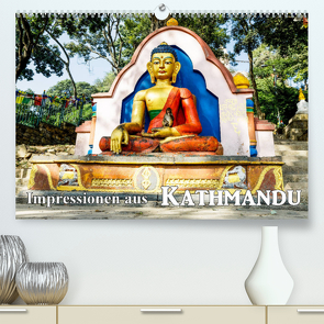 Impressionen aus Kathmandu (Premium, hochwertiger DIN A2 Wandkalender 2023, Kunstdruck in Hochglanz) von Baumert,  Frank