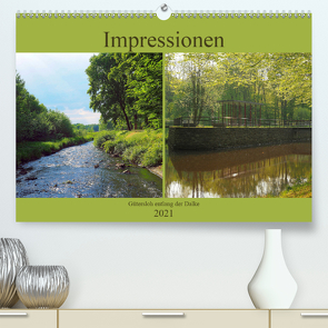 Impressionen – Gütersloh entlang der Dalke (Premium, hochwertiger DIN A2 Wandkalender 2021, Kunstdruck in Hochglanz) von Gube,  Beate