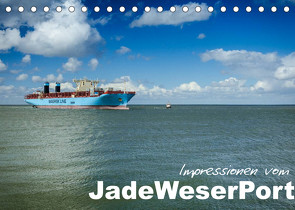 Impressionen vom JadeWeserPort (Tischkalender 2022 DIN A5 quer) von www.geniusstrand.de,  ©