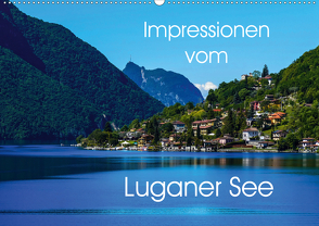 Impressionen vom Luganer See (Wandkalender 2021 DIN A2 quer) von Hampe,  Gabi