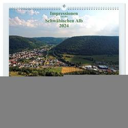 Impressionen von der Schwäbischen Alb (hochwertiger Premium Wandkalender 2024 DIN A2 quer), Kunstdruck in Hochglanz von Naleppa,  Heinz