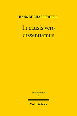 In causis vero dissentiamus von Empell,  Hans-Michael