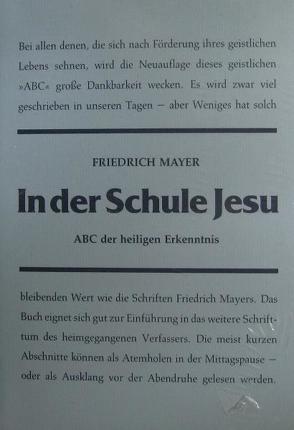 In der Schule Jesu von Mayer,  Friedrich