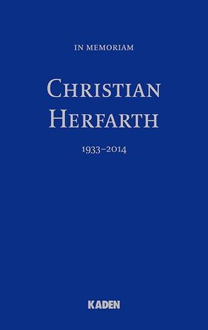 In Memoriam Christian Herfarth