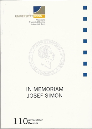 In Memoriam Josef Simon