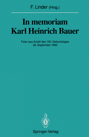 In memoriam Karl Heinrich Bauer von Linder,  Fritz