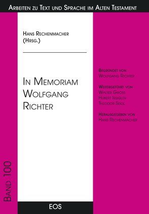 In Memoriam Wolfgang Richter von Rechenmacher,  Hans