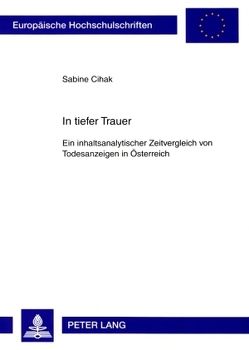 In tiefer Trauer von Cihak,  Sabine